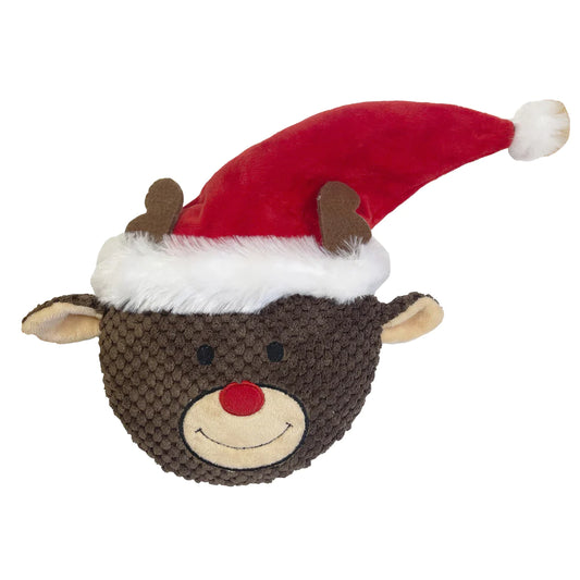 Happy Pet Dog Toy Reindeer Flattie