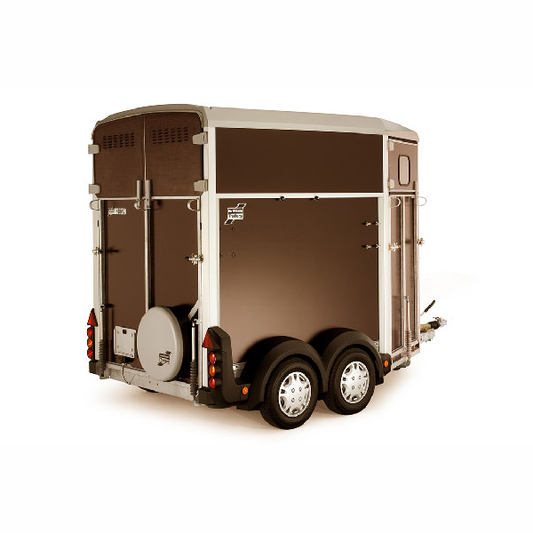 Ifor Williams HB506 Graphite Grey Horse Box and Right Front Ramp