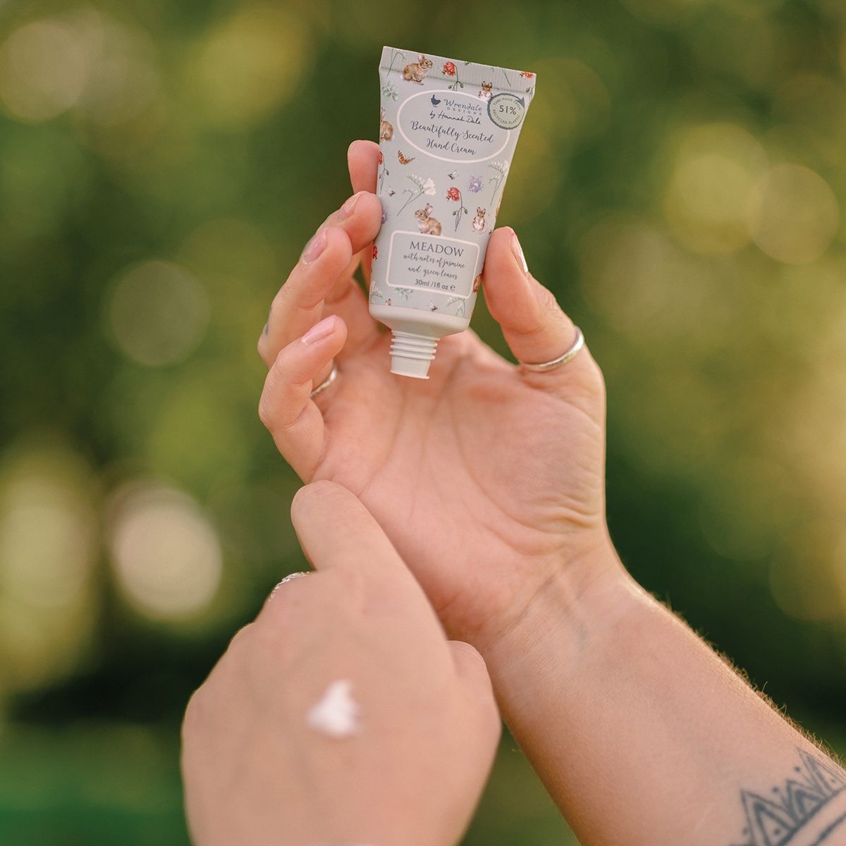 Wrendale Meadow Rabbit and Fox Mini Hand Cream