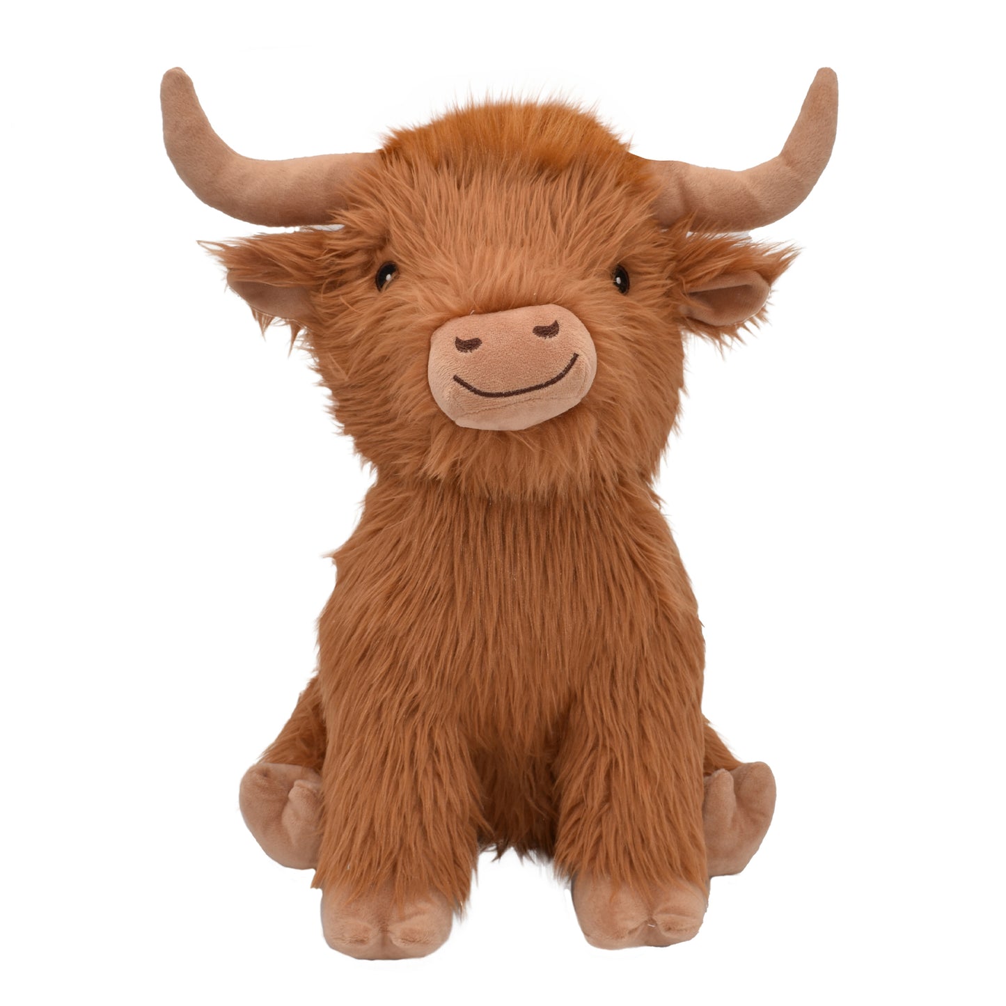 Happy Pet Jumbo Highland Cow Plush Dog Toy
