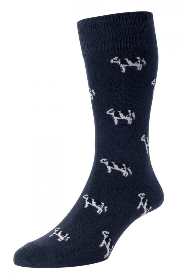 HJ Hall HJ62 Cow Cotton Rich Socks