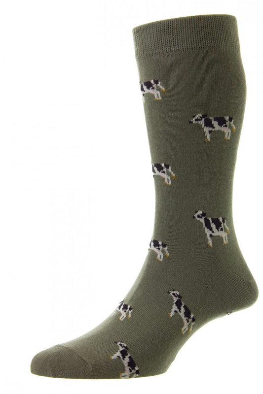 HJ Hall HJ62 Cow Cotton Rich Socks