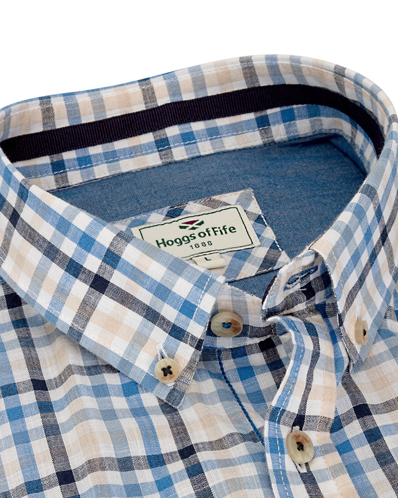 Hoggs Aberdour Short Sleeve Checked Shirt