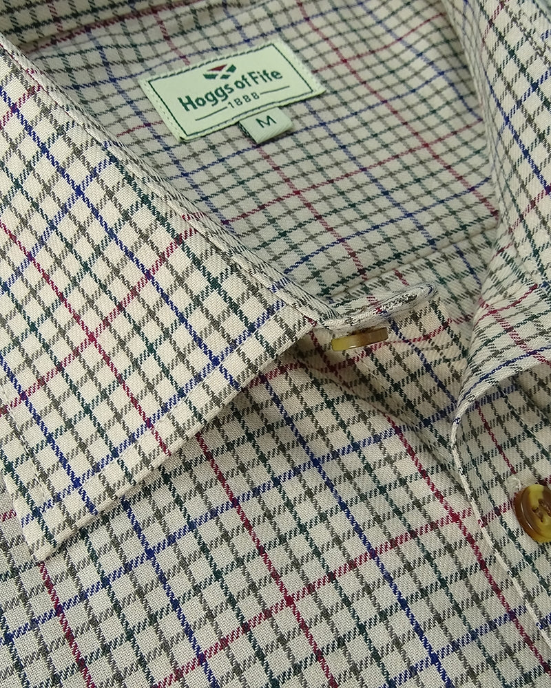 Hoggs Skye Tattersall Micro Check Shirt