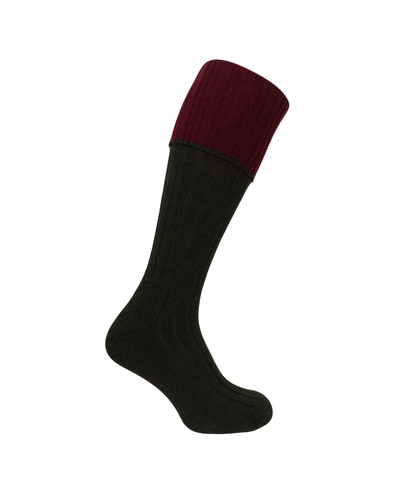 Hoggs 1901 Contrast Turnover Top Stockings