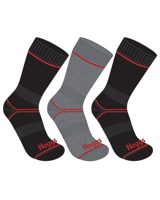 Hoggs Comfort Cotton Work Socks 3-Pack