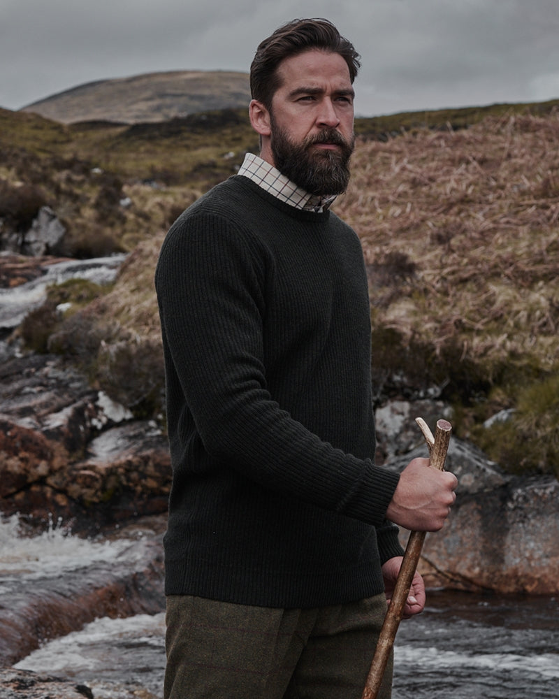 Hoggs Borders Ribbed Knit Jumper