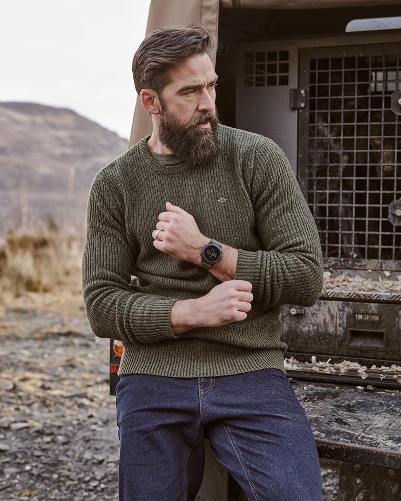 Hoggs Borders Ribbed Knit Jumper