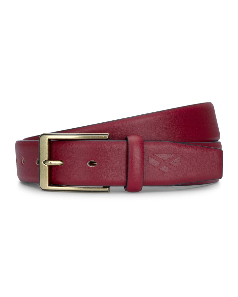 Hoggs Feather Edge Leather 35mm Belt
