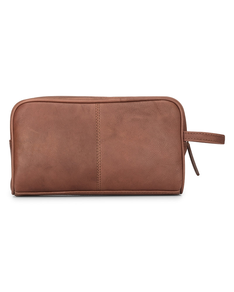 Hoggs Monarch Leather Wash Bag