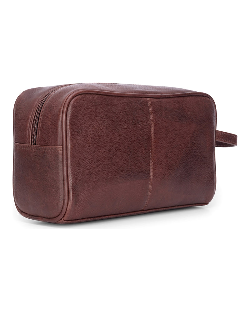 Hoggs Monarch Leather Wash Bag
