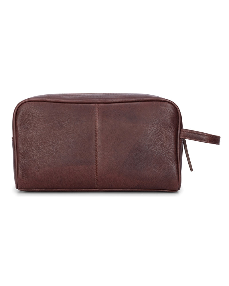 Hoggs Monarch Leather Wash Bag