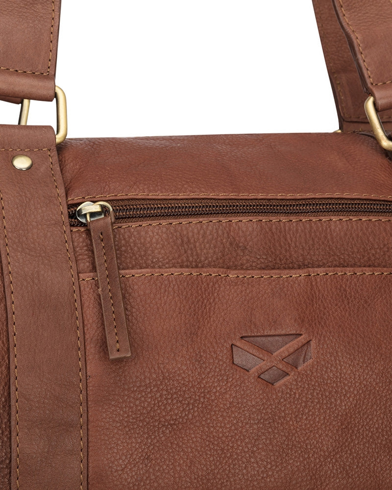 Hoggs Monarch Leather Carryon Holdall