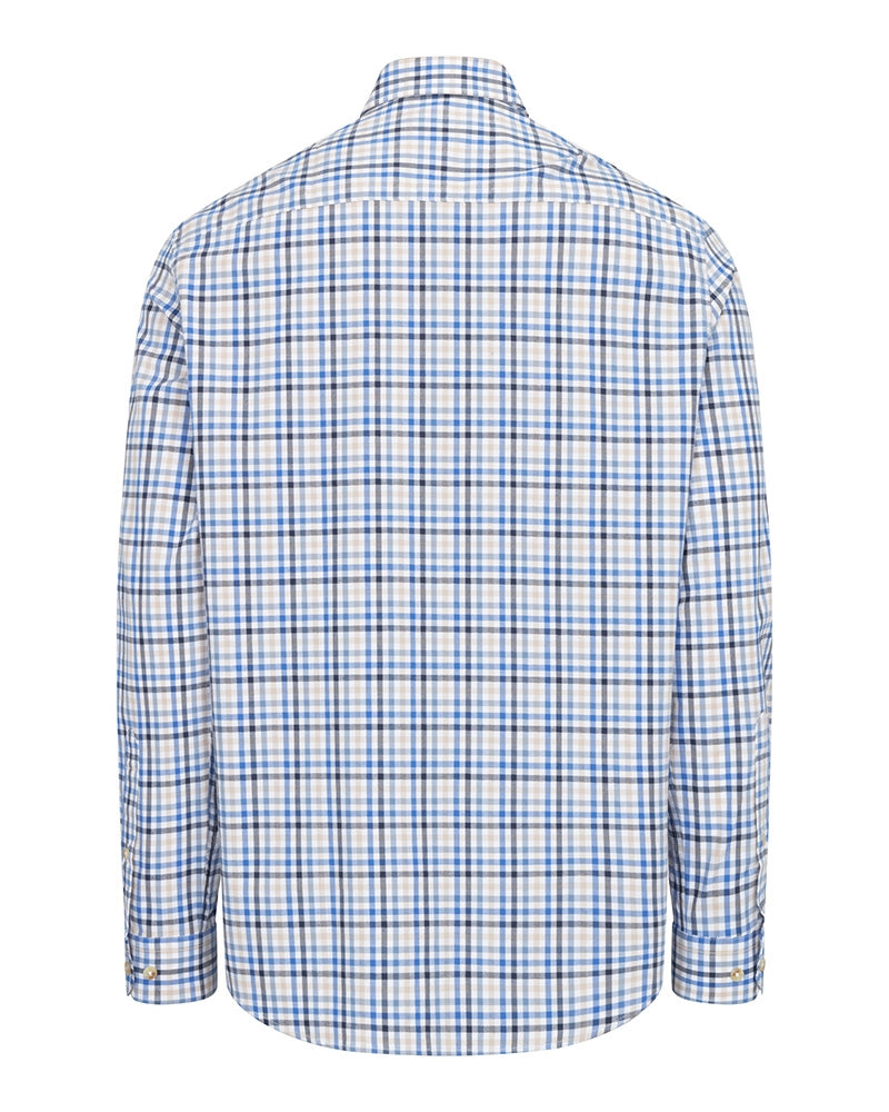 Hoggs Garvock Cotton Twill Herringbone Shirt