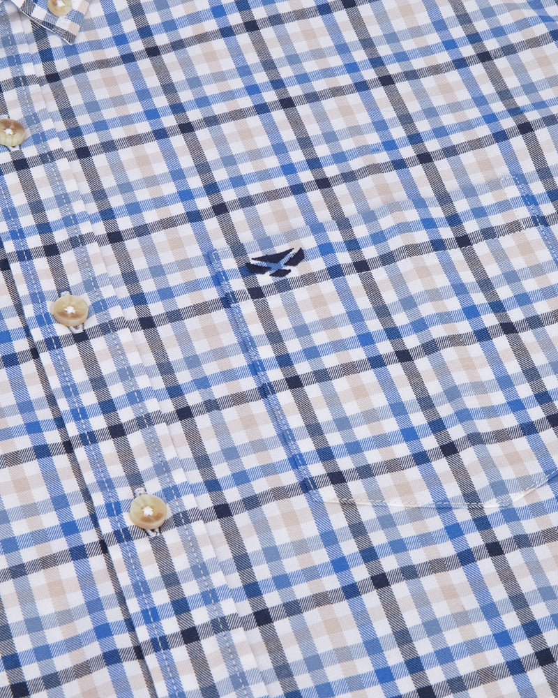 Hoggs Garvock Cotton Twill Herringbone Shirt