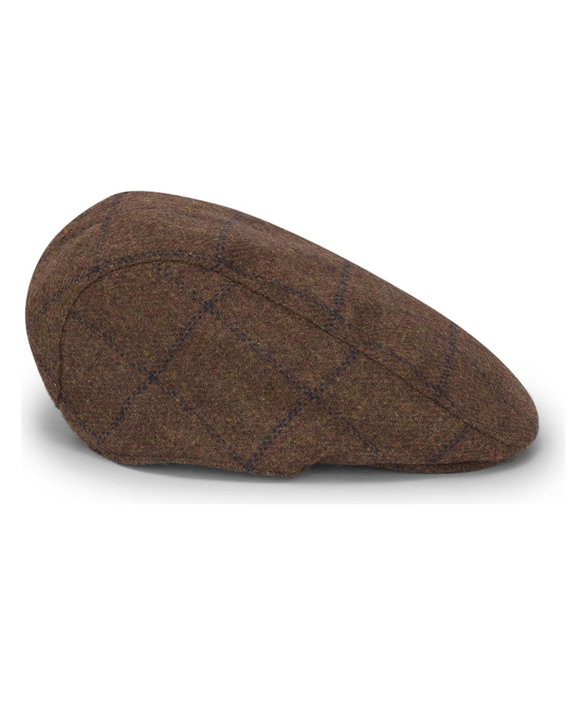 Hoggs Windowpane Waterproof Tweed Cap