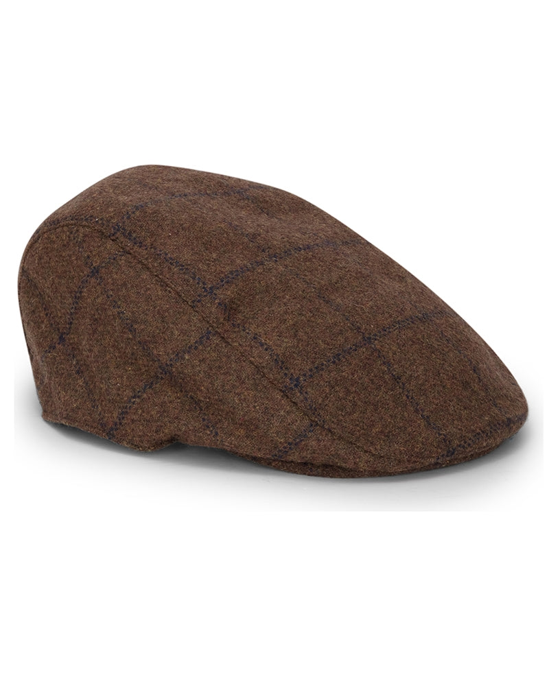 Hoggs Windowpane Waterproof Tweed Cap