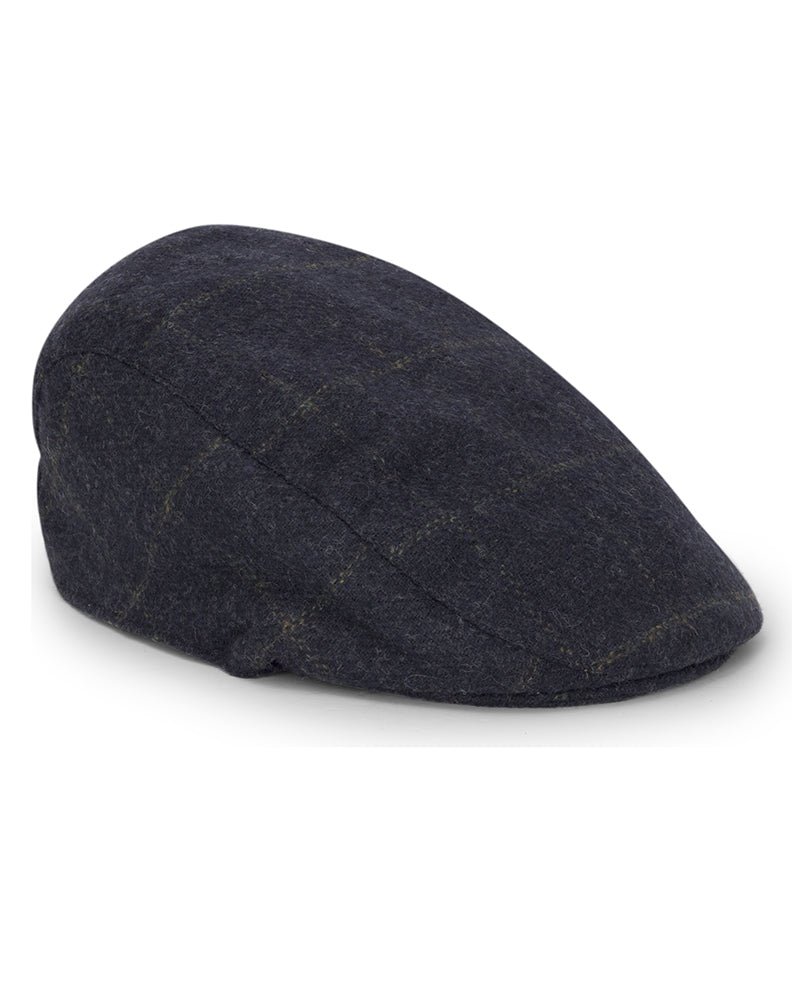Hoggs Windowpane Waterproof Tweed Cap