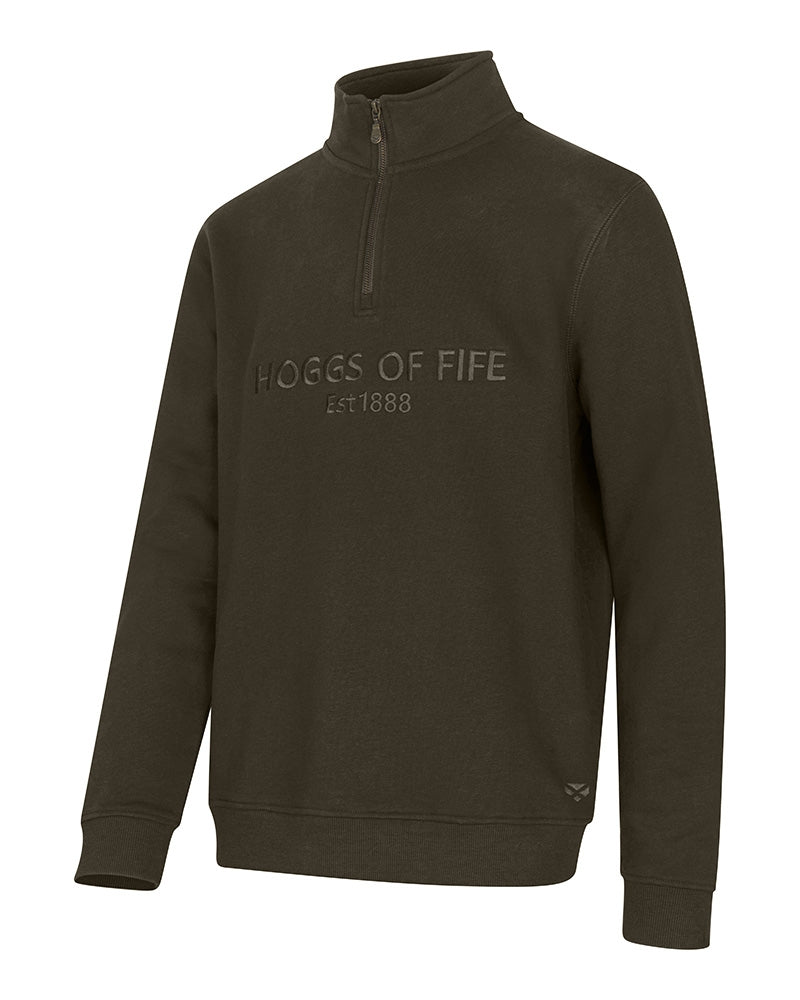 Hoggs Galloway 1888 Plain 1/4 Zip Sweatshirt