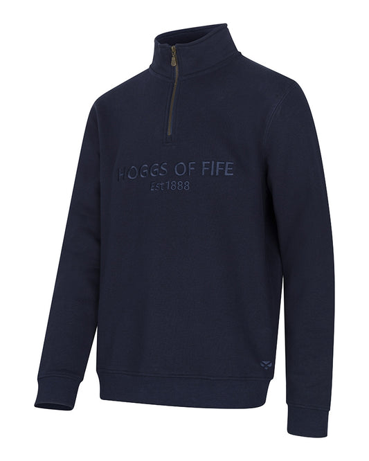 Hoggs Galloway 1888 Plain 1/4 Zip Sweatshirt