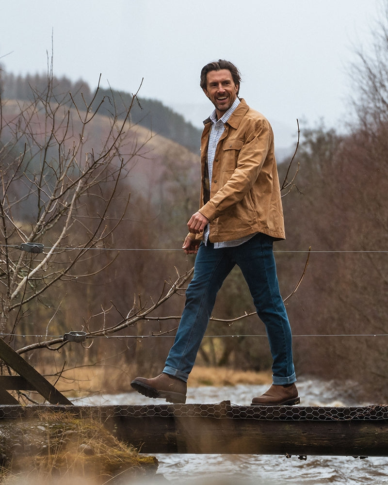 Hoggs Huntly Waxed Canvas Utility Overshirt