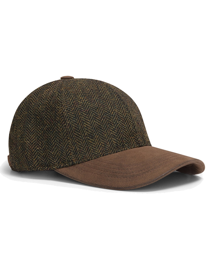 Hoggs Herringbone Tweed Baseball Cap