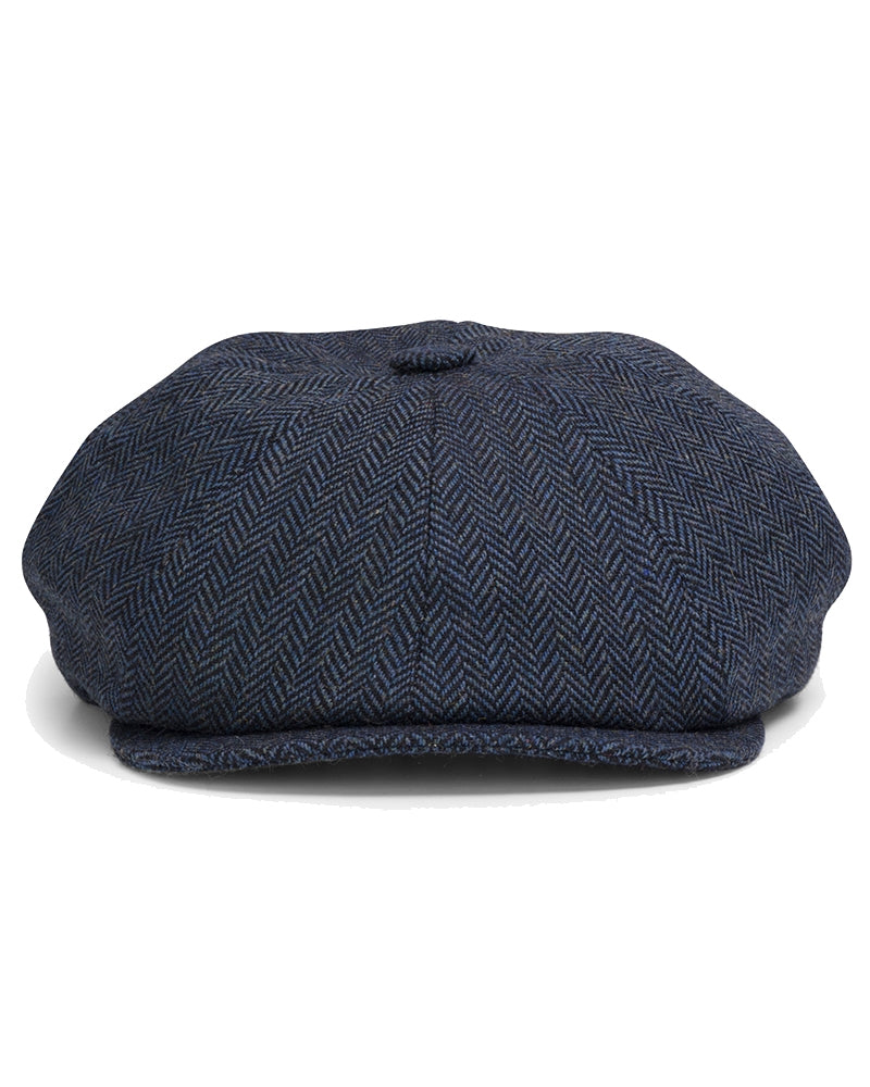 Hoggs Herringbone Tweed Baker Boy Cap