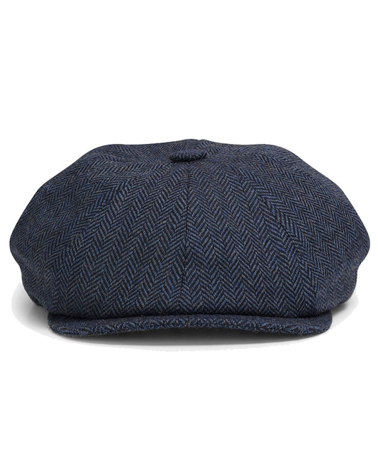 Hoggs Herringbone Tweed Baker Boy Cap