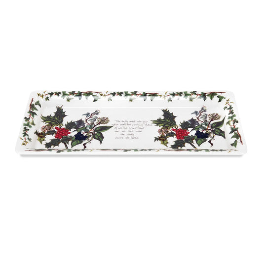 The Holly and the Ivy Rectangle Sandwich Tray
