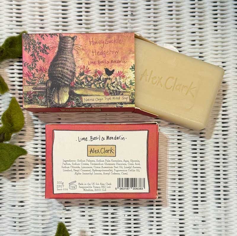 Alex Clark Honeysuckle Hedgerow Lime, Basil & Mandarin Soap