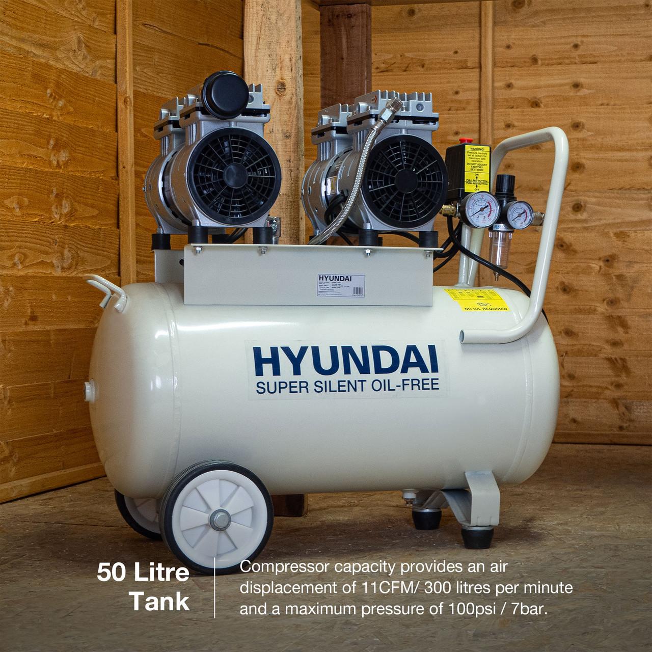 Hyundai HY27550X Electric Air Compressor 50L