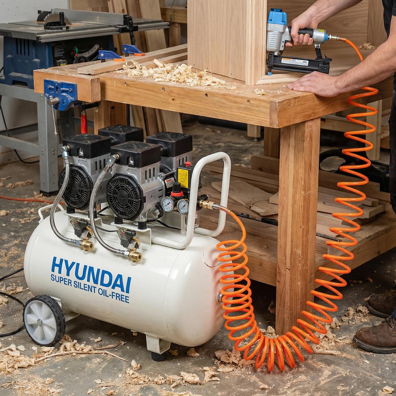 Hyundai HY27550X Electric Air Compressor 50L