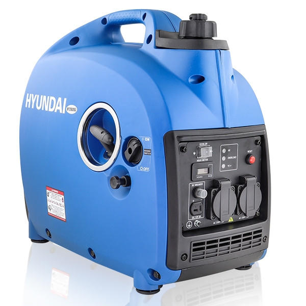 Hyundai HY2000Si 2000W / 2kW Petrol Inverter Generator, Pure Sine Wave Output, Portable Lightweight & Suitcase Style, Low Noise