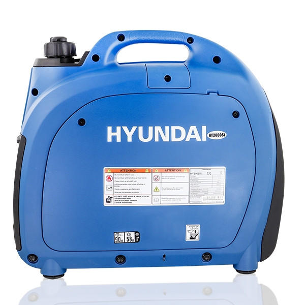 Hyundai HY2000Si 2000W / 2kW Petrol Inverter Generator, Pure Sine Wave Output, Portable Lightweight & Suitcase Style, Low Noise