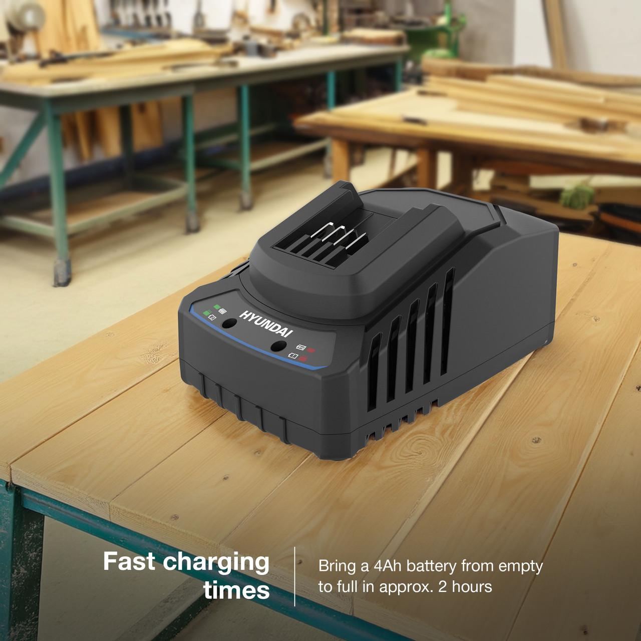Hyundai 20V 2A Charger for 2nd Generation 20V Garden and Power Tools C20-2