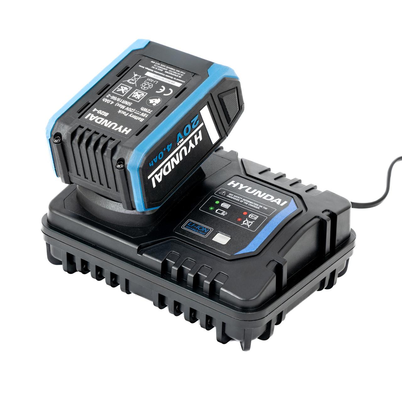 Hyundai Hyundai 20V 4A Quick Charger for 2nd Generation 20V Garden and Power Tools C20-4