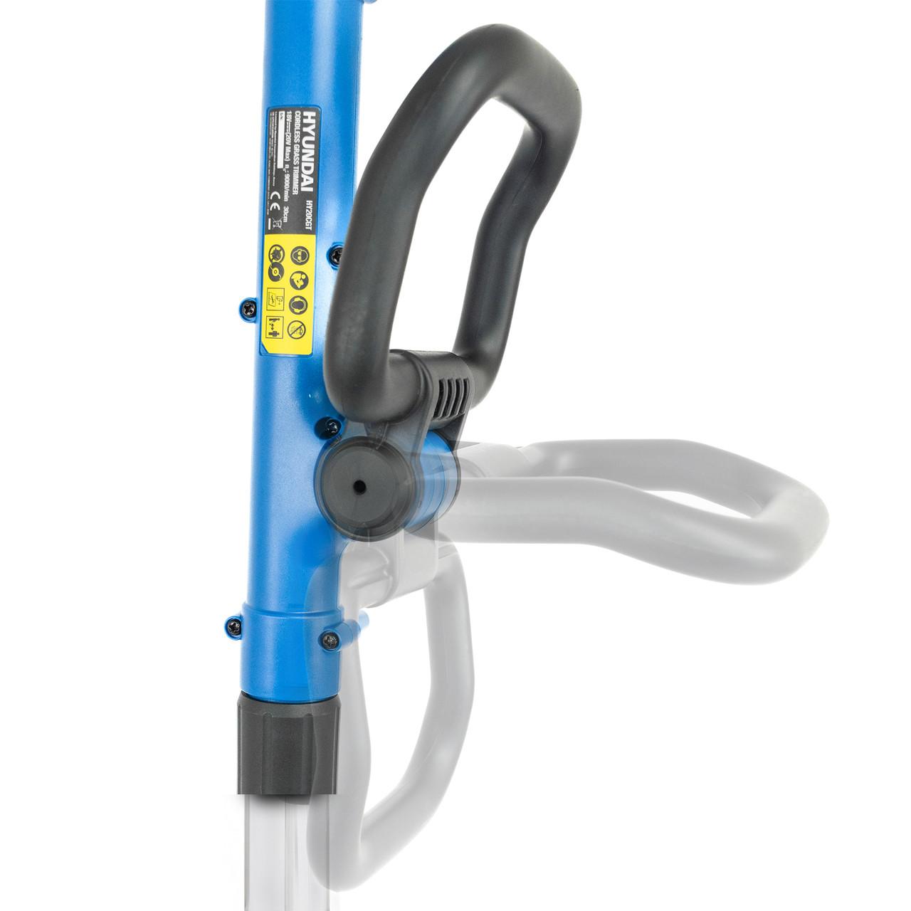 Hyundai HY20CGT 20V Cordless Grass Trimmer 30cm Cut, 2.0Ah Battery, Charger – Lightweight & Powerful