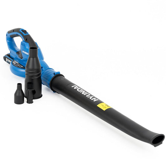 Hyundai HY20CB 20V Cordless Leaf Blower, 200Km/h Air Speed, 2Ah Li-Ion Battery and Charger