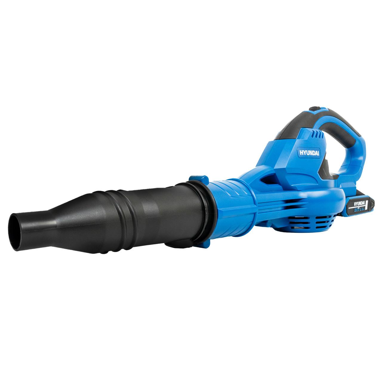 Hyundai HY20CB 20V Cordless Leaf Blower, 200Km/h Air Speed, 2Ah Li-Ion Battery and Charger