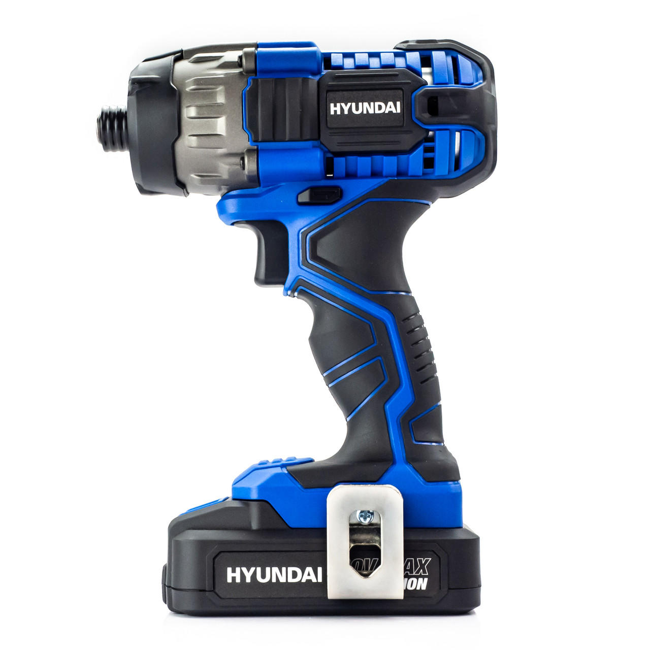 Hyundai 20V MAX 180Nm Li-Ion Cordless Impact Driver and 32-Piece Drill Bit Accessory Set