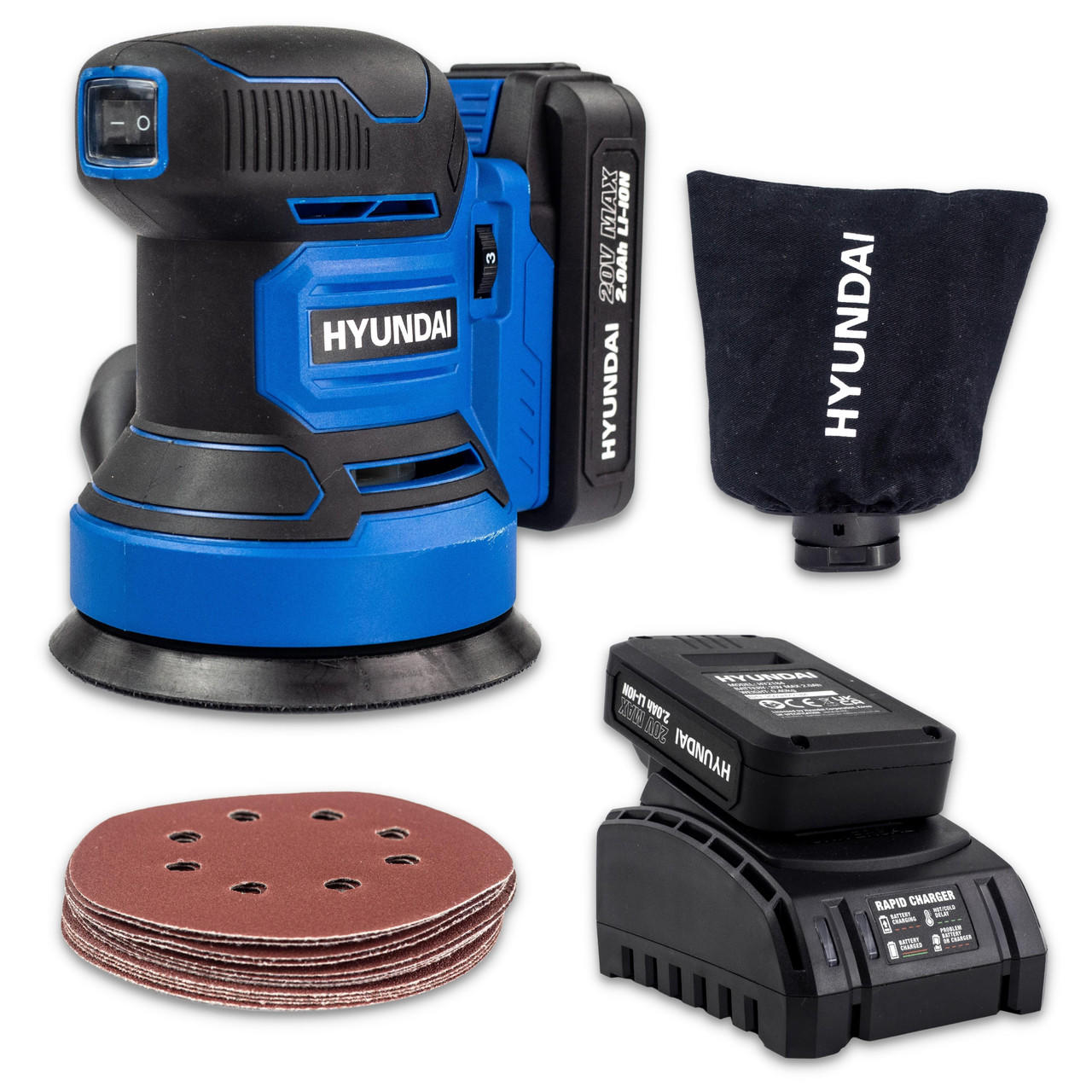Hyundai HY2180 20V MAX Cordless Rotary Sander
