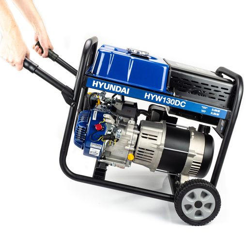 Hyundai 3.2kW/4kVa Petrol Welder Generator 120A DC Welder HYW130DC