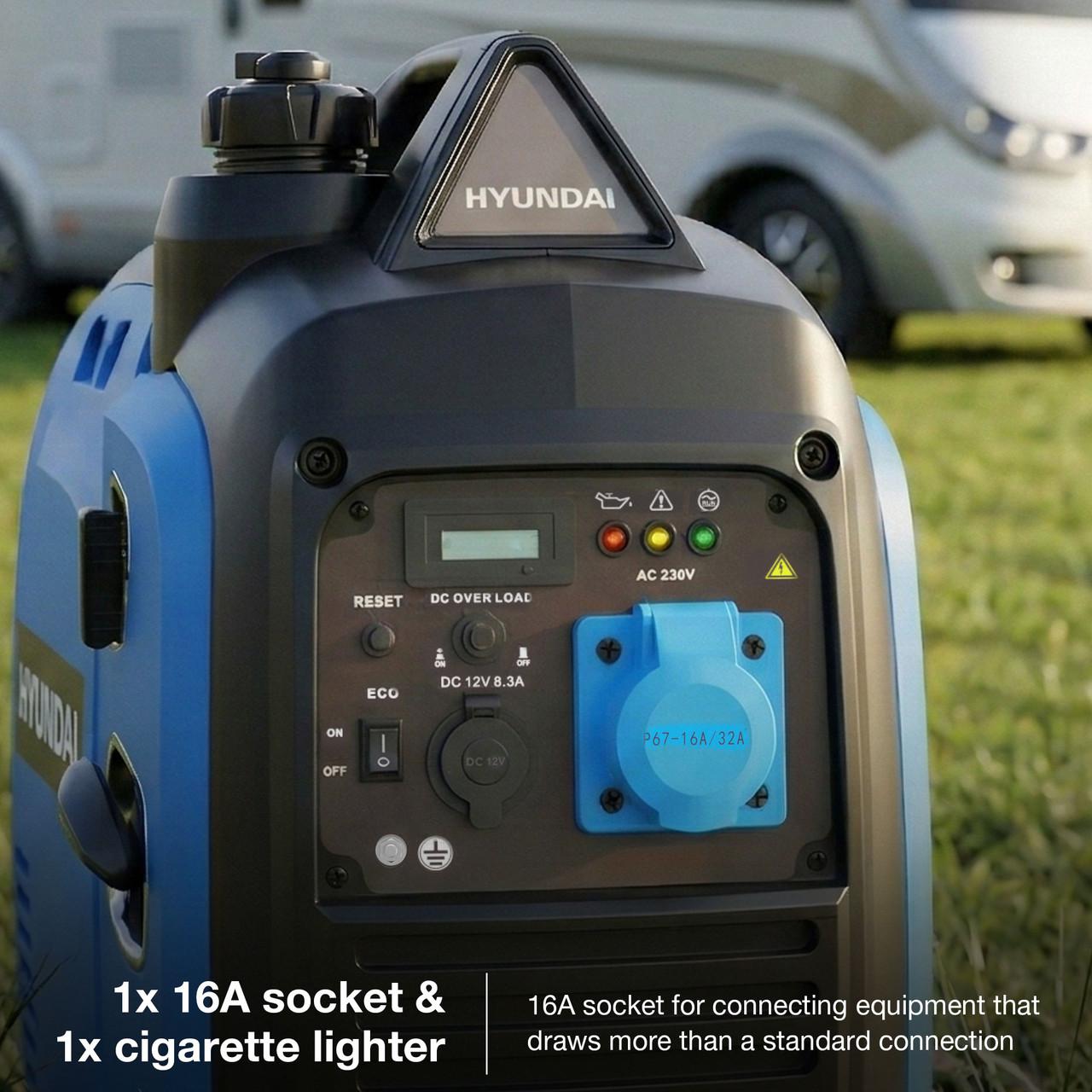 Hyundai HY3900SI 3.3kW / 3300W Petrol Portable Inverter Generator