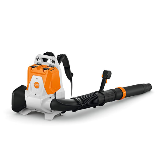 STIHL BRA 200 Cordless Backpack Blower with ergonomic harness and extendable blower tube