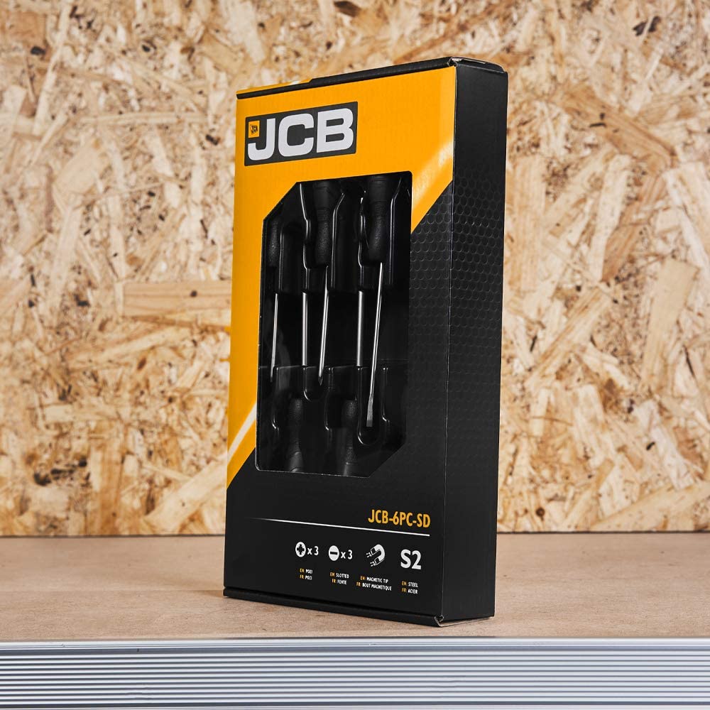 JCB 6 Piece Screwdriver Set JCB-6PC-SD