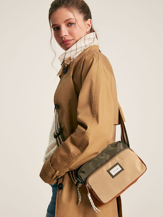 Joules Lavenham Khaki Green Cross Body Bag