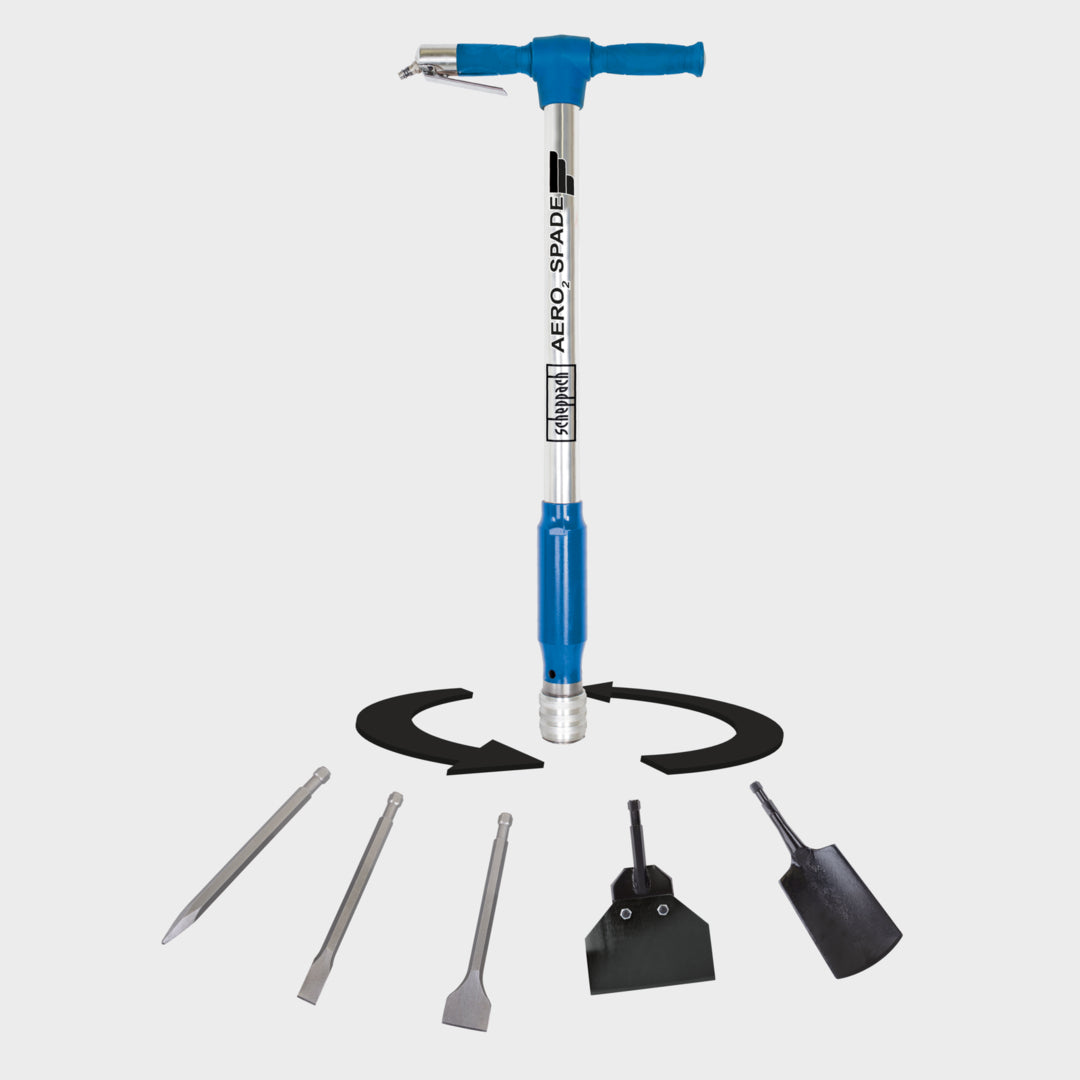 Scheppach Aero² Spade 5-in-1 Pneumatic Air Spade 27J