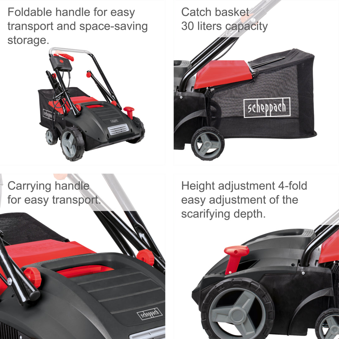 Scheppach SC32 Electric Scarifier & Aerator 32cm