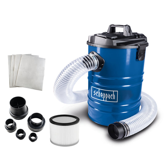 Scheppach DC100 1200W 55 litre workshop dust extractor with suction hose and adapter kit
