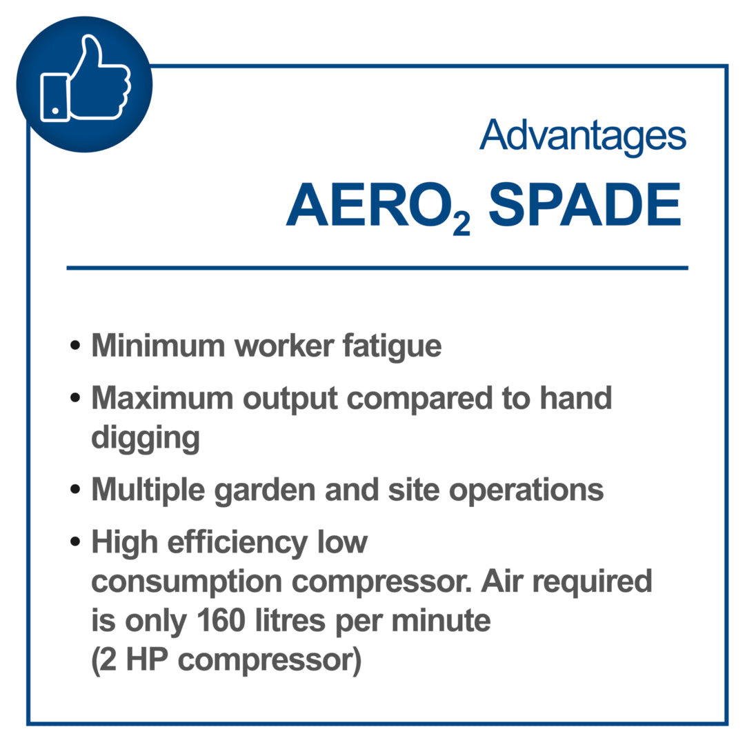 Scheppach Aero² Spade 5-in-1 Pneumatic Air Spade 27J